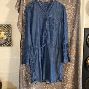 GAP size Medium TALL tunic dress with  cinched waist